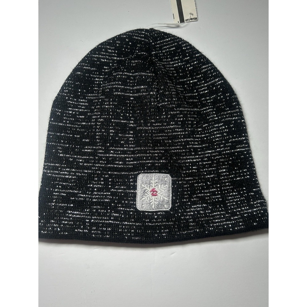 Billabong‎ Winter Beanie Women's Black Sparkle Warm Ski Snow